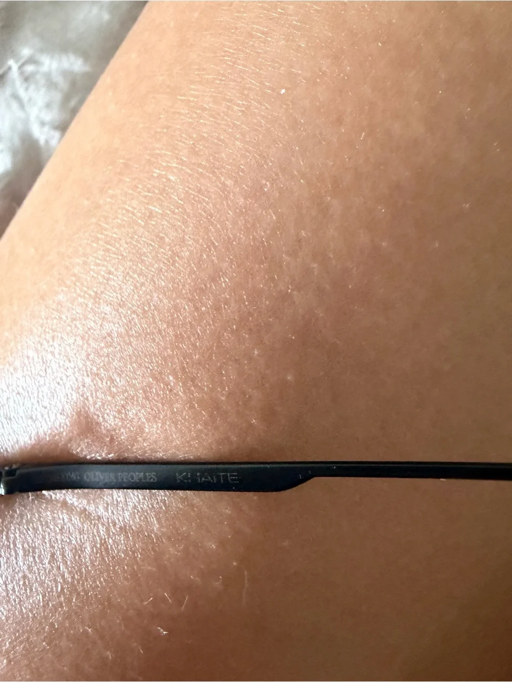 Oliver Peoples khaite collab Black Metal Cat-Eye Glasses